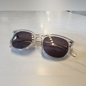 J Crew Dock Sunglasses in Clear